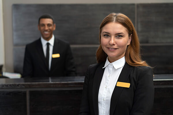 Happy guest